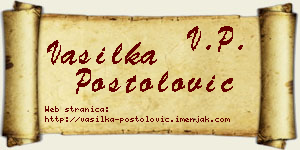 Vasilka Postolović vizit kartica